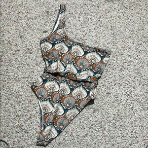 LIDA One-Shoulder Patterned Swimsuit | Italian Swimwear | Size 4‎
